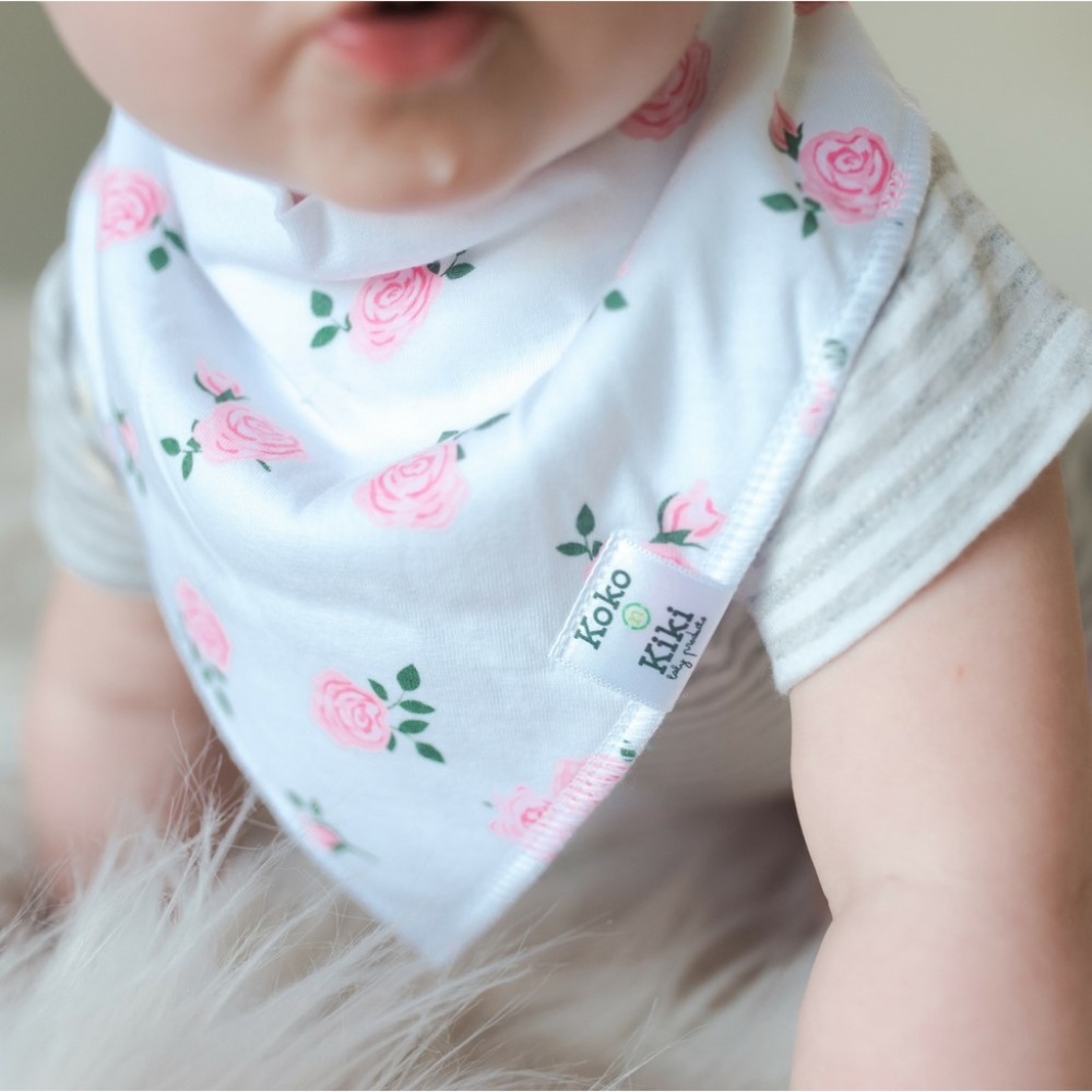 🐣 Koko n Kiki 8-pack Organic Bandana Bib Set 🐣 - Picture 3 of 8